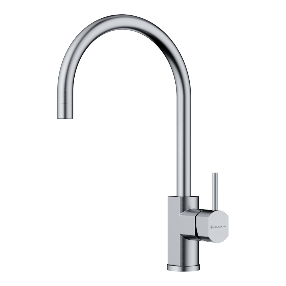 картинка Смеситель Omoikiri WAKAYAMA-BN нержавеющая сталь 