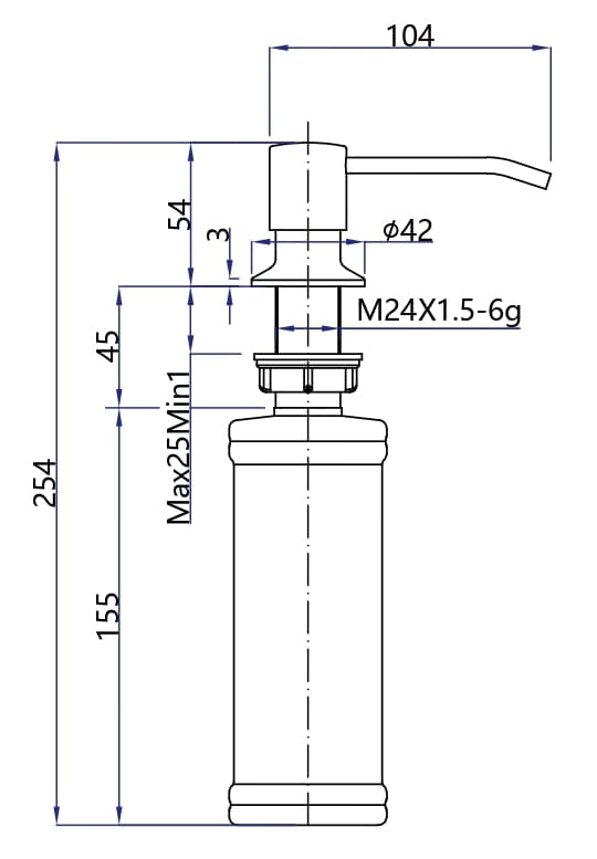 картинка Дозатор для мыла Granfest GF-Z-5001  картинка Дозатор для мыла Granfest GF-Z-5001