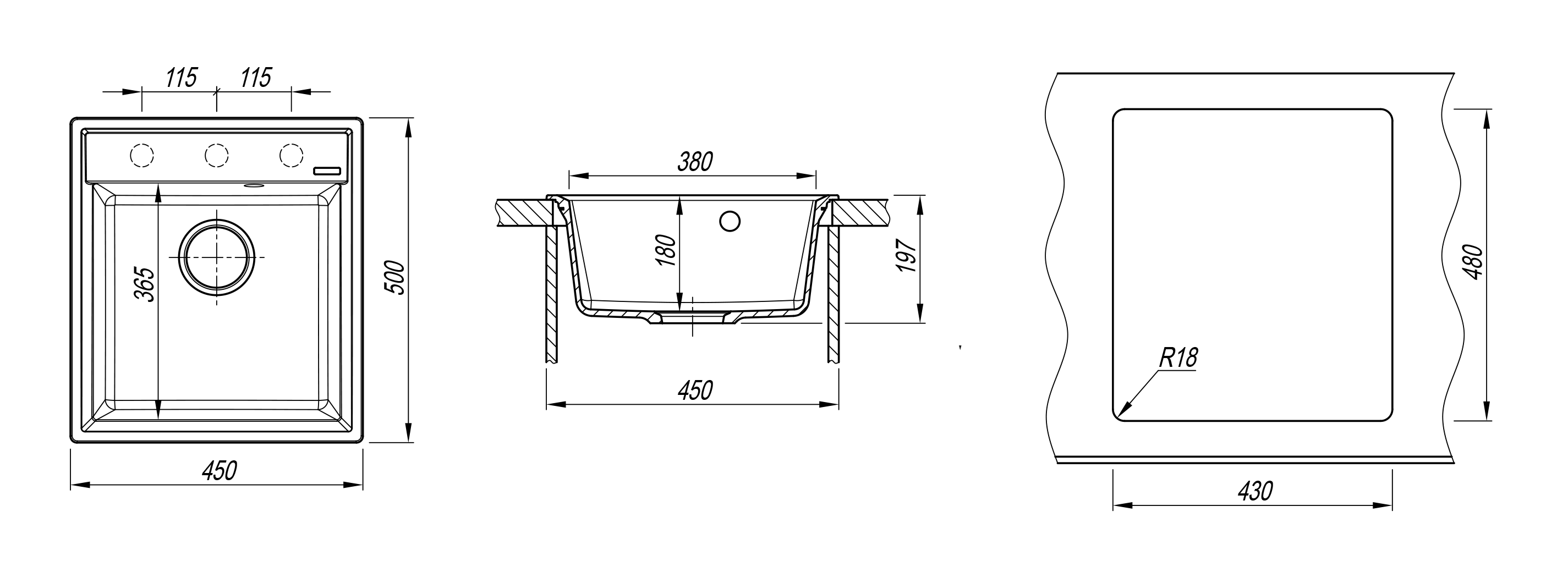 картинка Мойка Florentina КОНСУЛ-450 