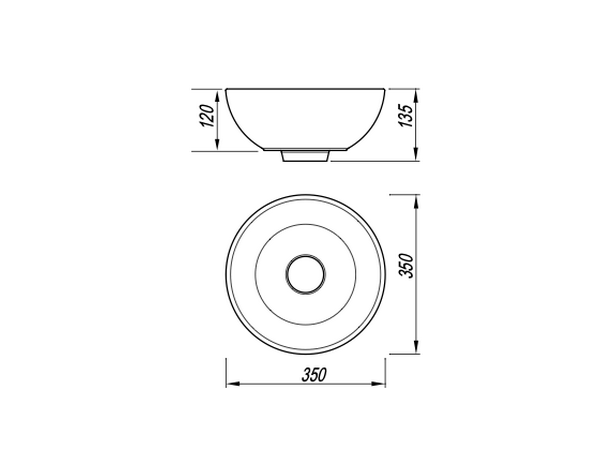 картинка Раковина для ванной Florentina Алтея 350 