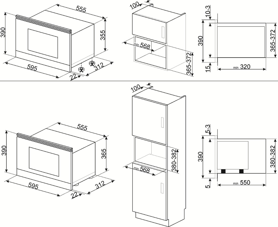 картинка Микроволновая печь Smeg MP722AO антрацит 