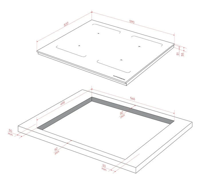 картинка Индукционная варочная панель Kuppersberg ICI 629 