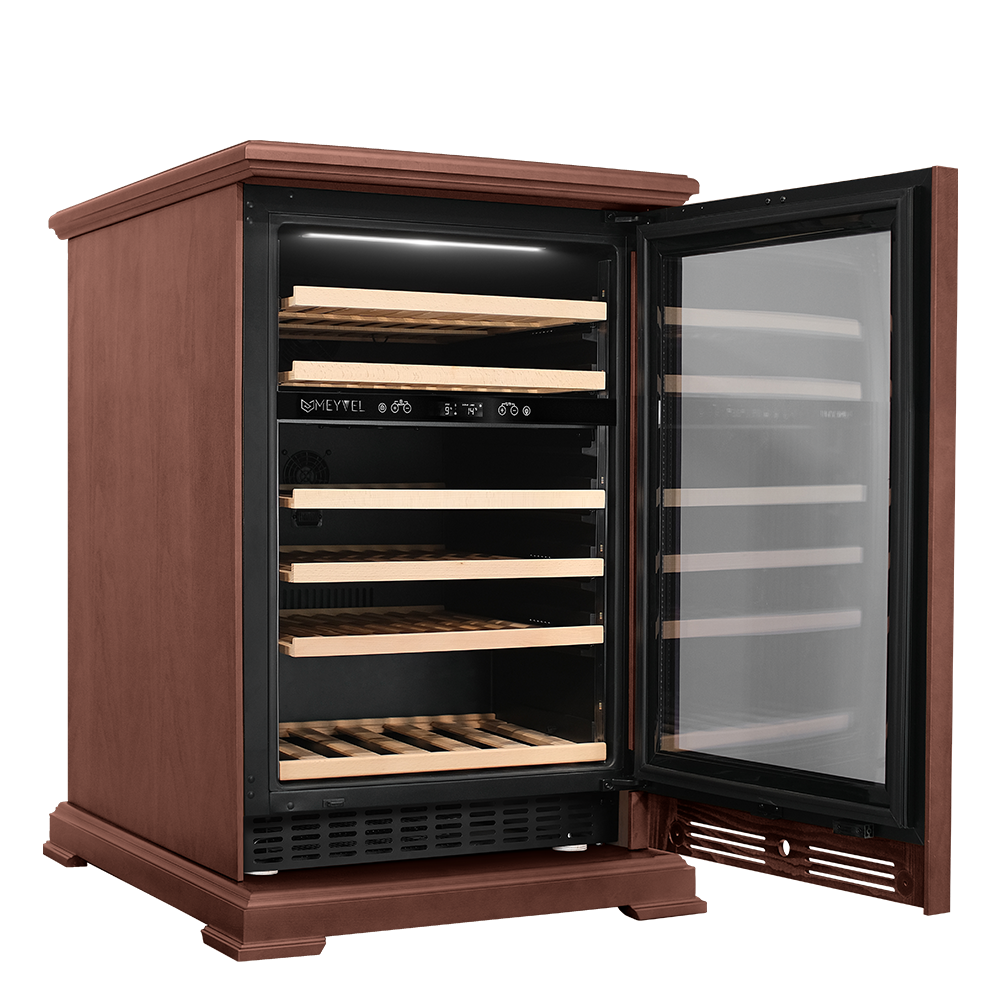 картинка Отдельностоящий винный шкаф Meyvel MV46PRO-KBT2 (Итальянский орех) 