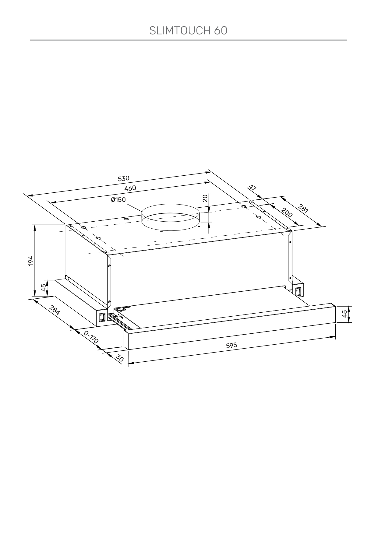 картинка Кухонная вытяжка Kuppersberg SLIMTOUCH 60 B 