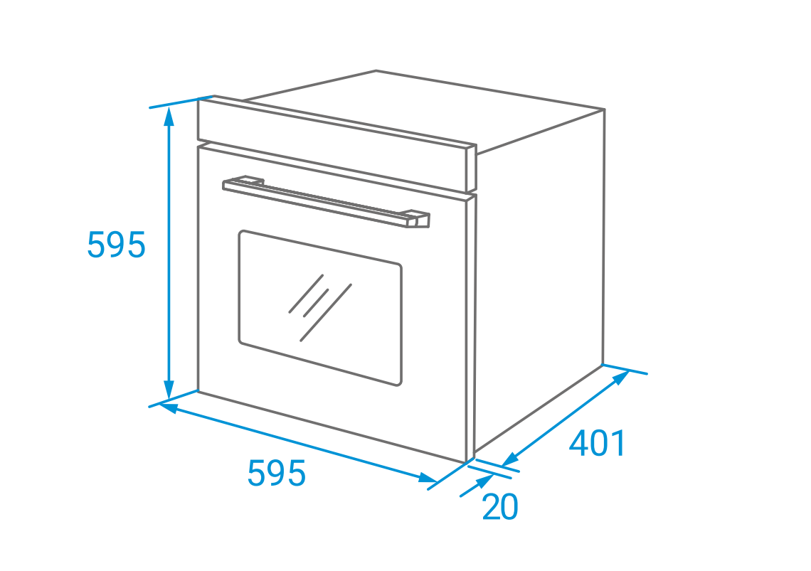 картинка Электрический духовой шкаф Weissgauff EOM 306 Black Edition 