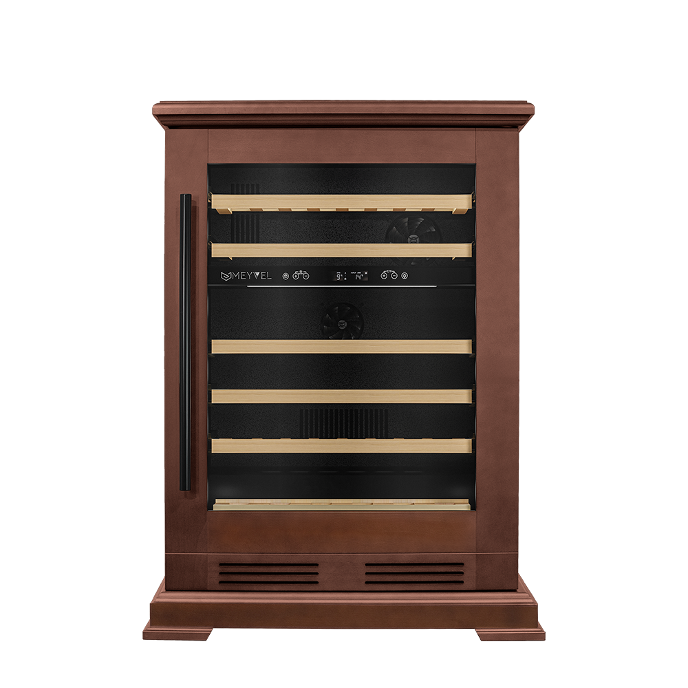 картинка Отдельностоящий винный шкаф Meyvel MV46PRO-KBT2 (Итальянский орех) 