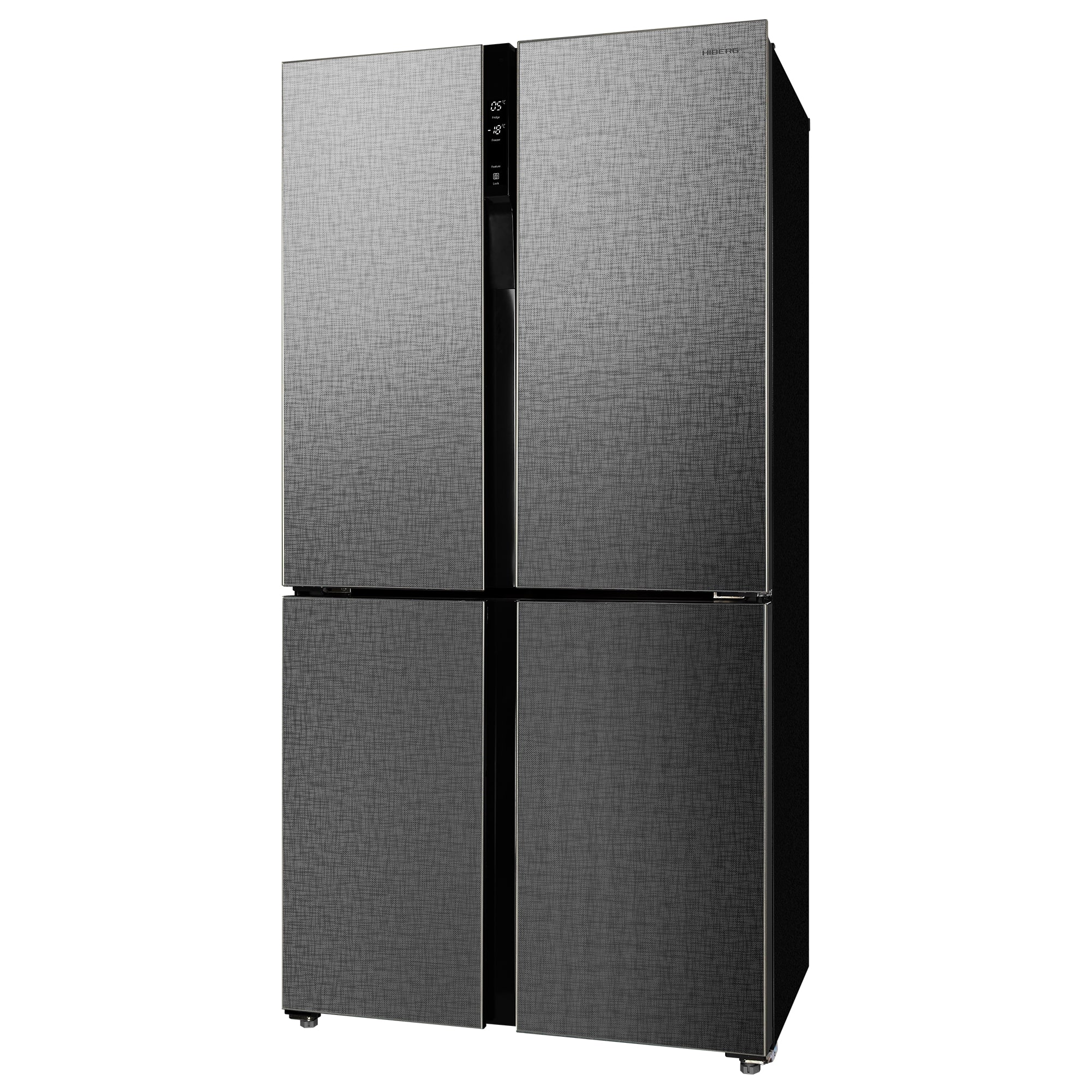 картинка Отдельностоящий холодильник Hiberg RFQ-500DX NFXQ INVERTER стальной лен 