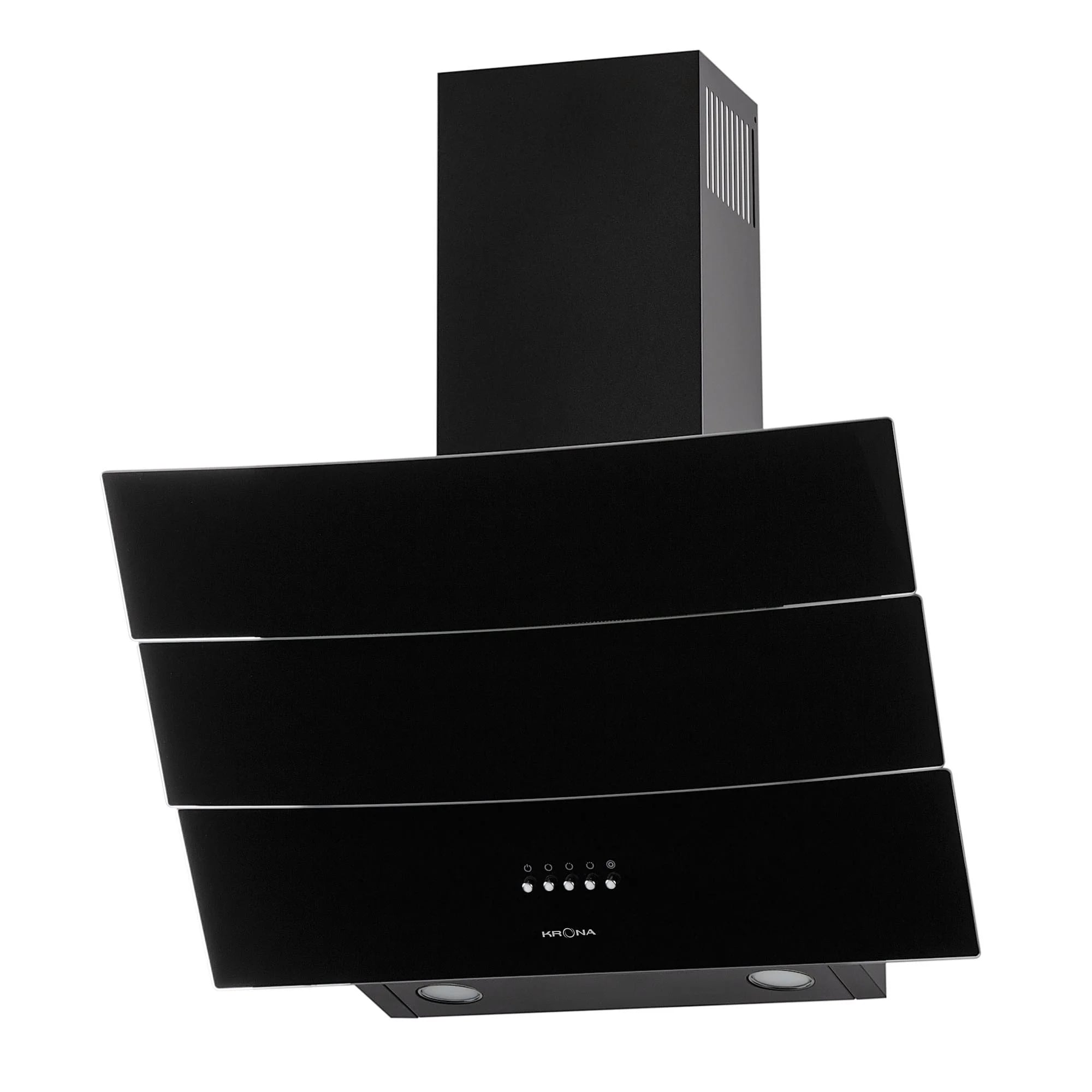 картинка Кухонная вытяжка Krona INGA 600 black push button 