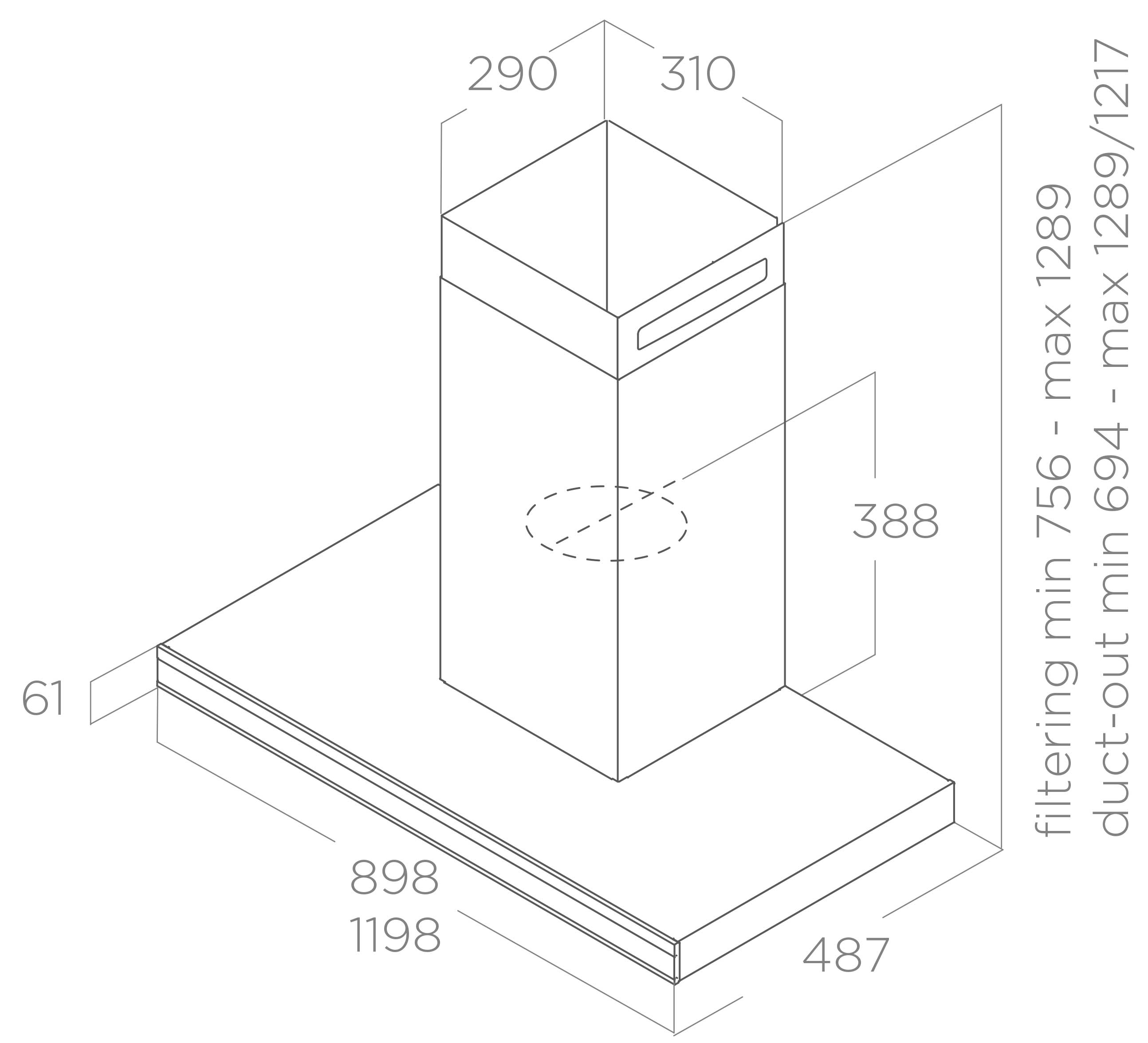 картинка Кухонная вытяжка Elica ELEMENT @ IXBL/A/120 
