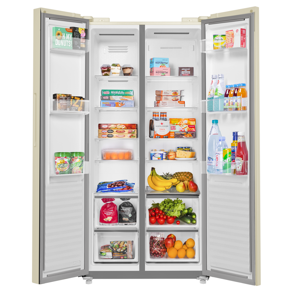 картинка Холодильник MFF191NFBG бежевое стекло 