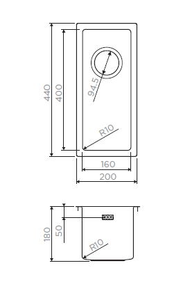 картинка Мойка для кухни Omoikiri TAKI-20-U/IF-IN 