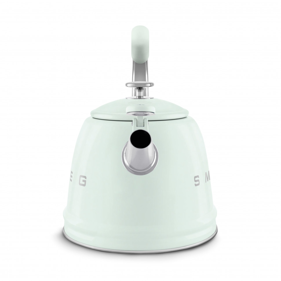 картинка Чайник со свистком Smeg WKF01PG постельный зеленый 