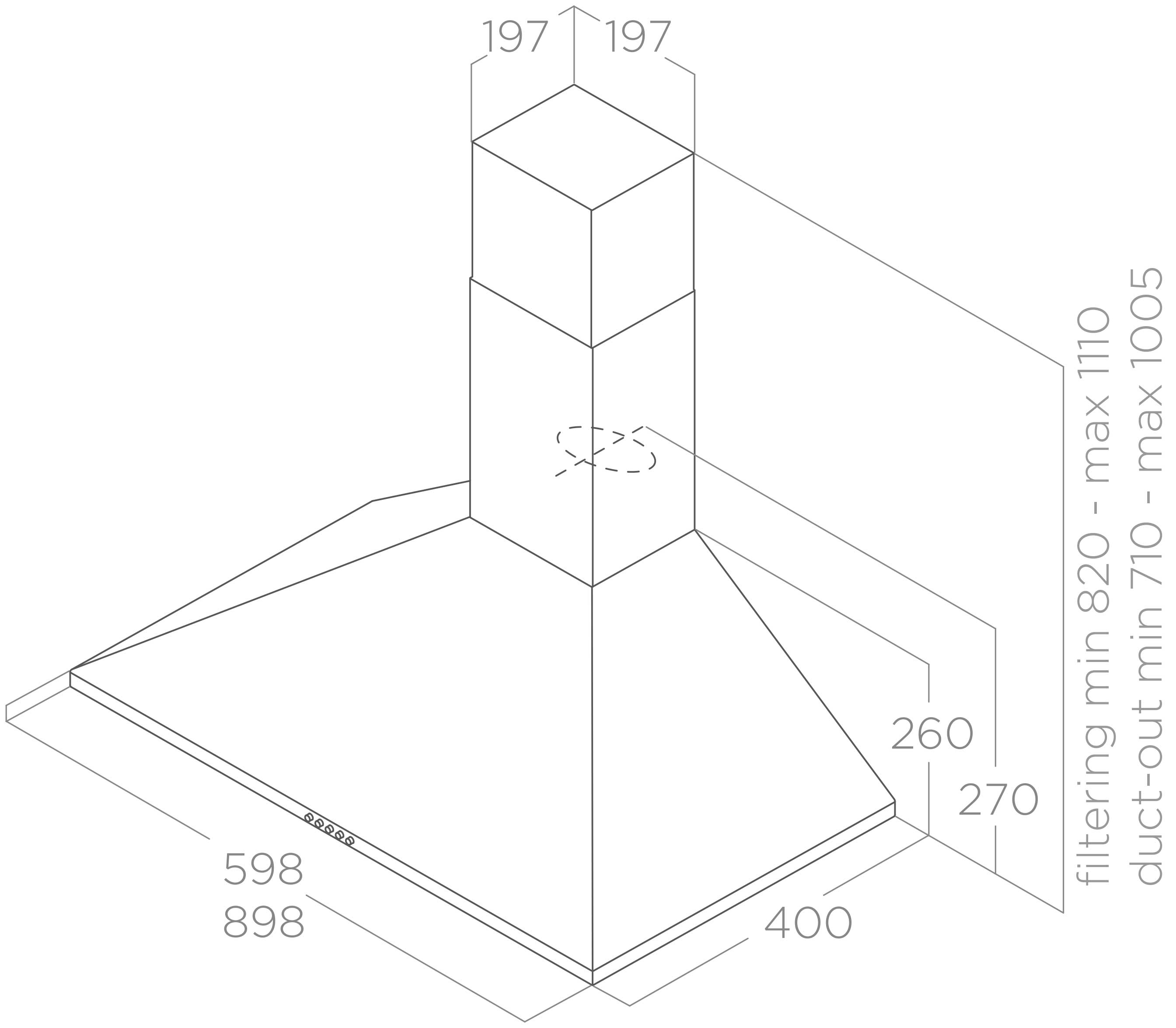 картинка Кухонная вытяжка Elica TAMAYA RAIL CRBR/A/60 