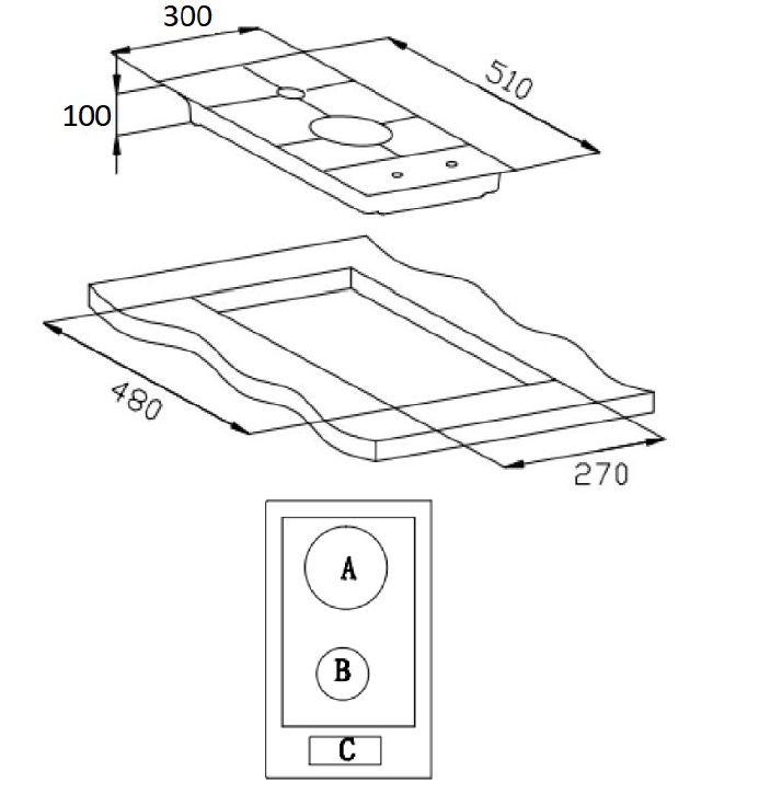 картинка Газовая варочная панель Weissgauff HGG 320 WGR 