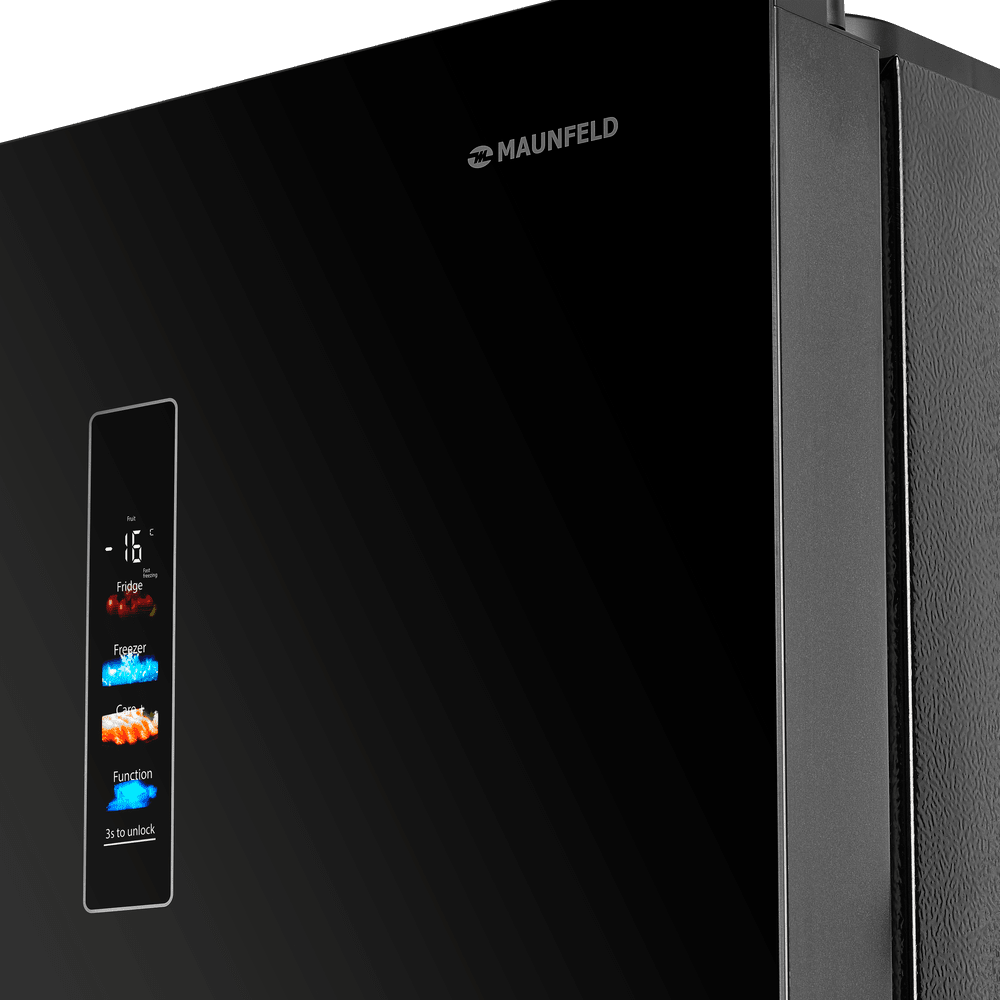 картинка Полувстраиваемый холодильник Maunfeld MFF190NFDSB01 черный 