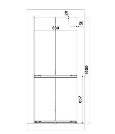 картинка Отдельностоящий холодильник Hiberg RFQ-610G GS inverter  картинка Отдельностоящий холодильник Hiberg RFQ-610G GS inverter