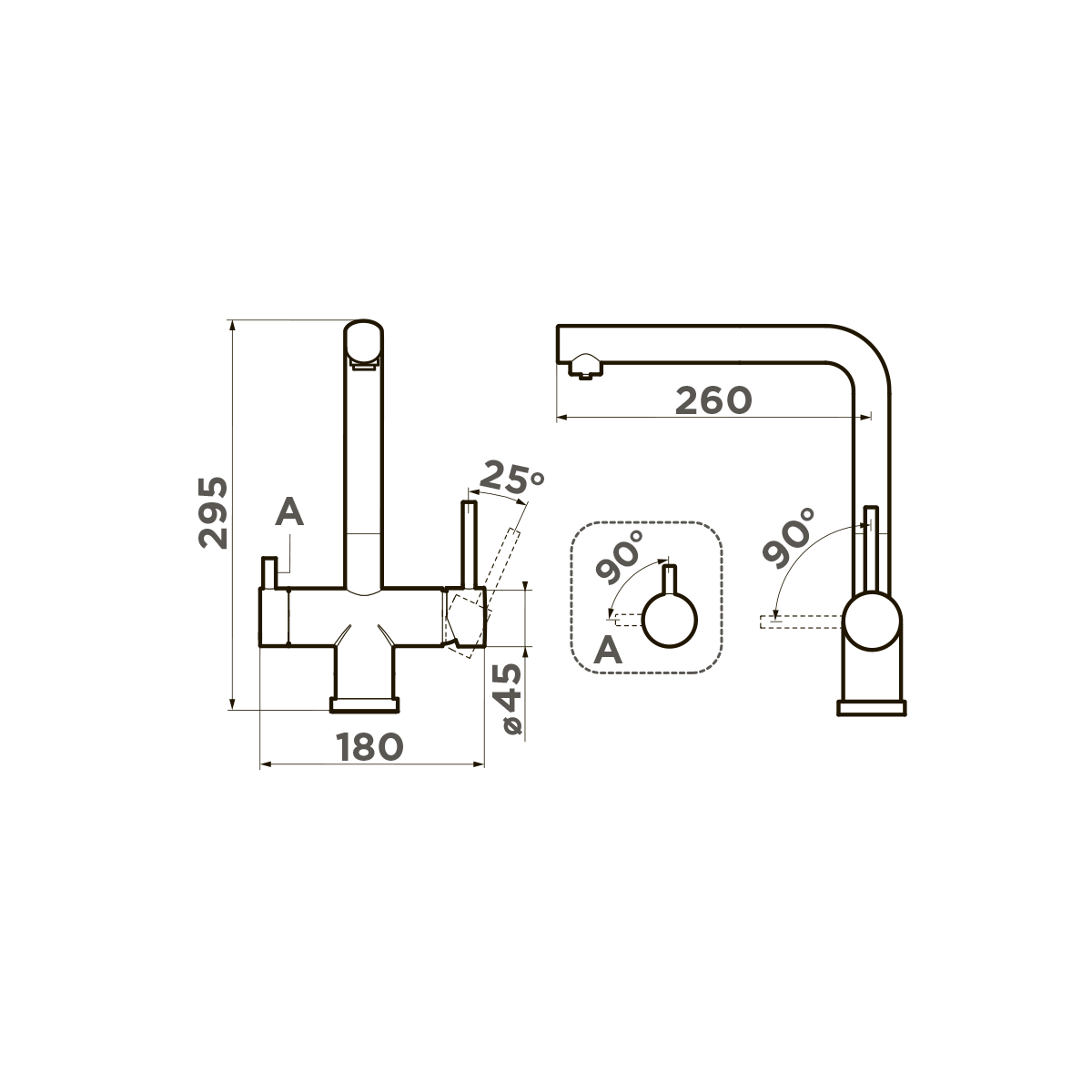 картинка Смеситель Omoikiri TAKAMATSU-LG 