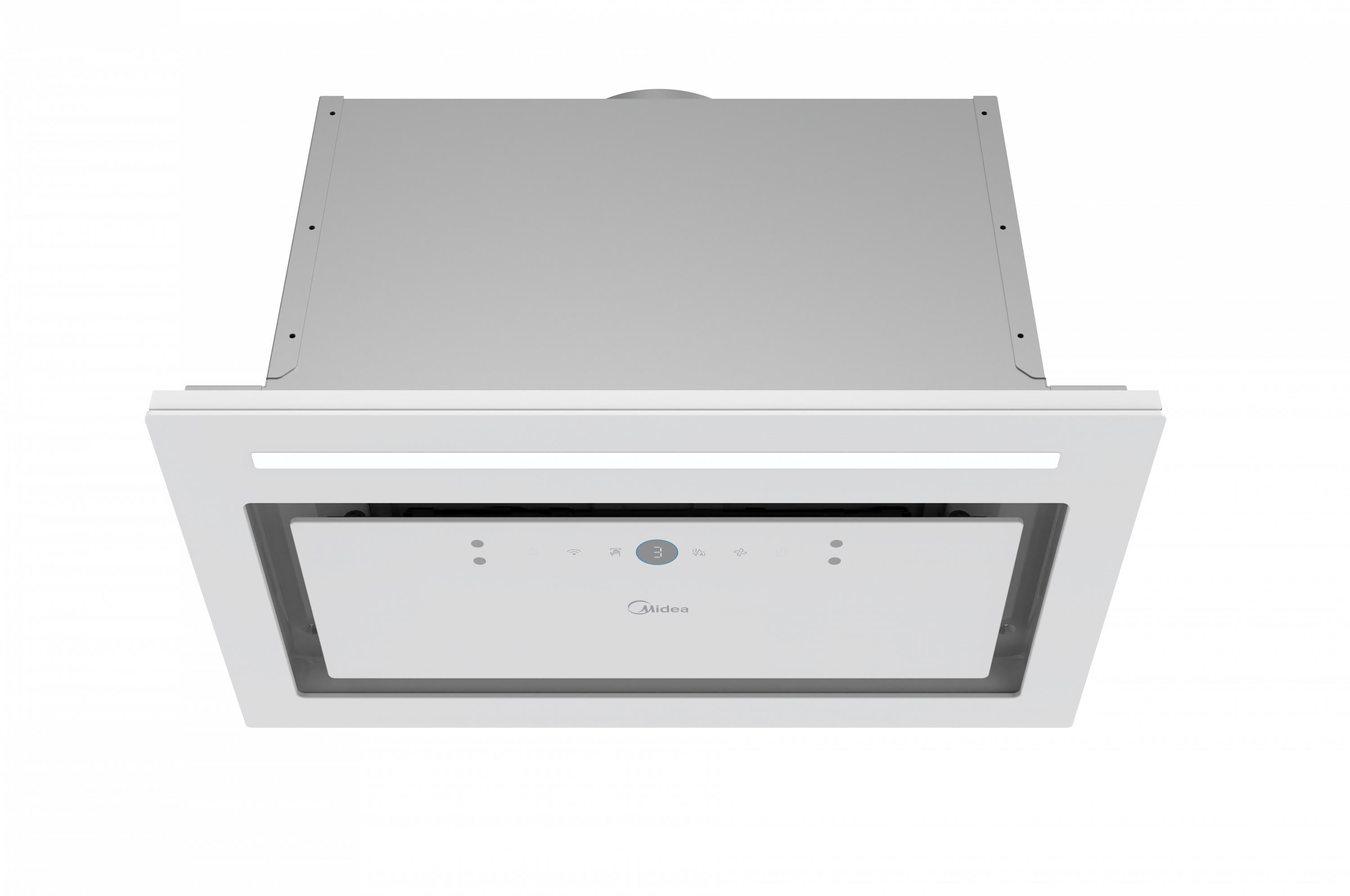 картинка Кухонная вытяжка полновстраиваемая Midea MH60I970GW белая 