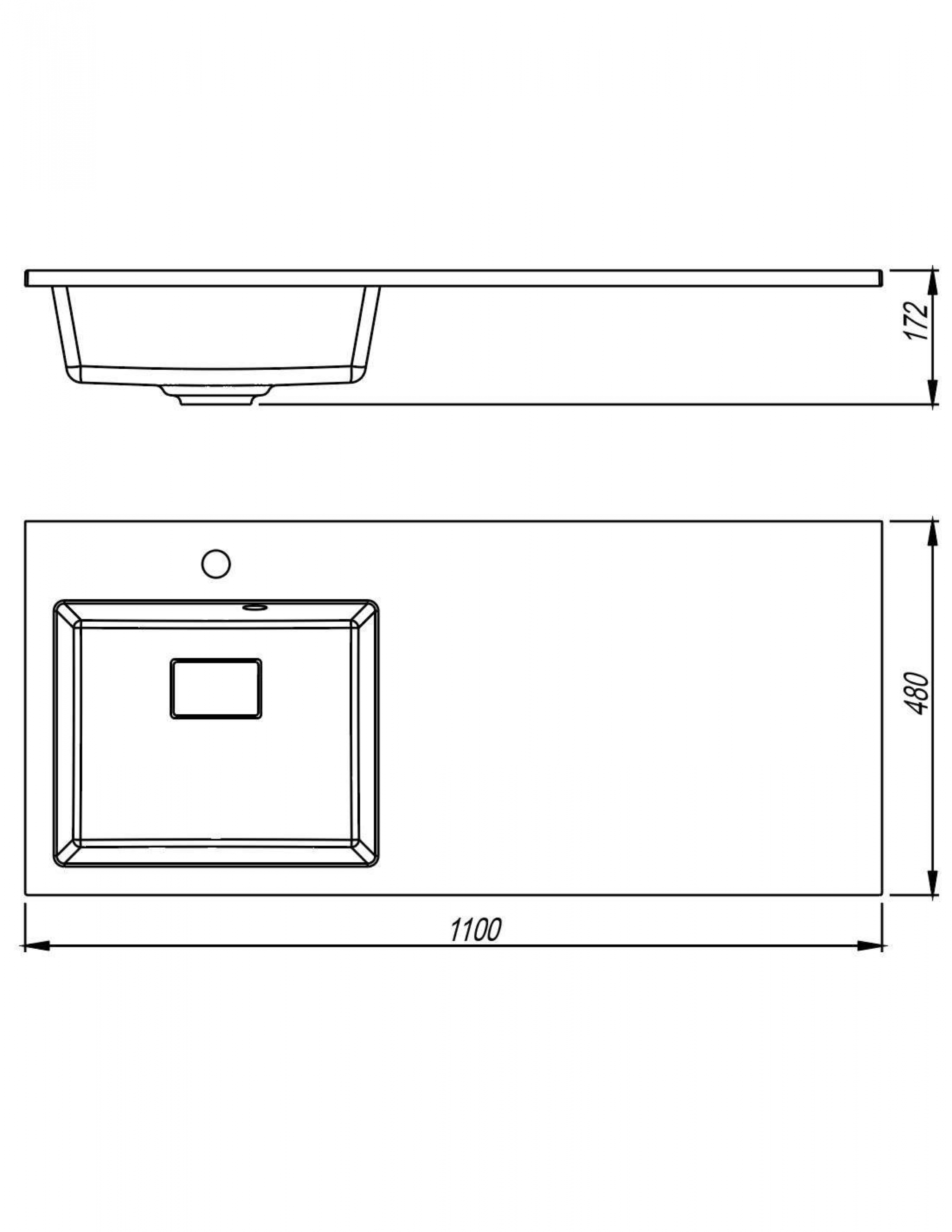 картинка Раковина Florentina АВАНТИ 1100L 