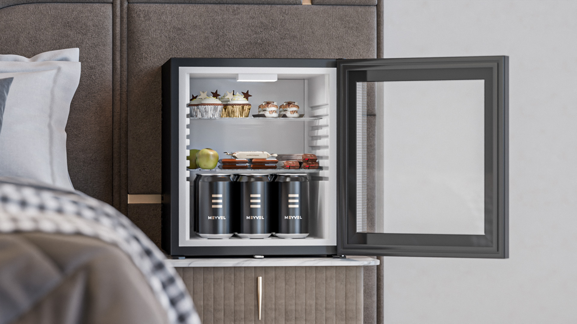 картинка Мини-бар Meyvel MMT-30BG черный 