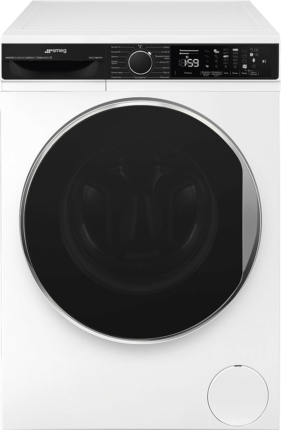 картинка Стиральная машина с паром Smeg WM3T04RU4  картинка Стиральная машина с паром Smeg WM3T04RU4