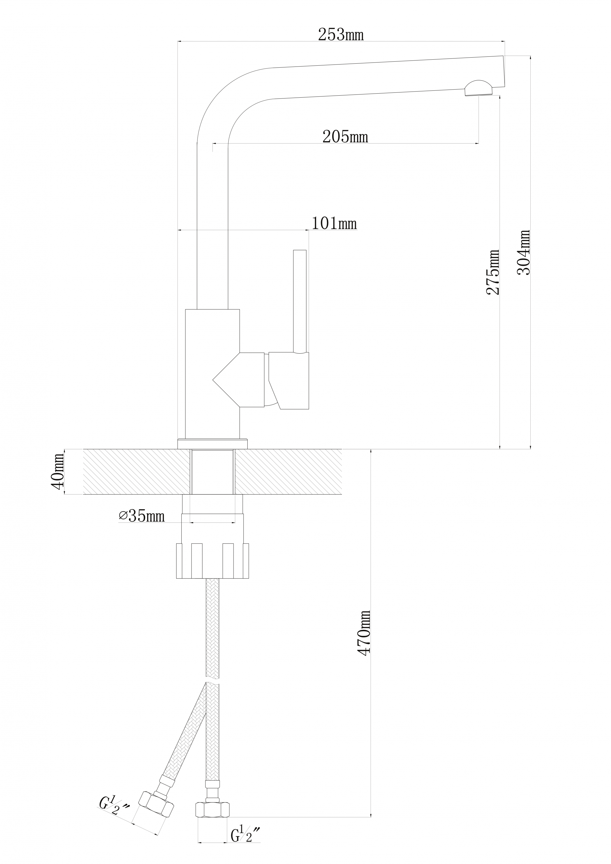 картинка Смеситель Florentina ФАБИО 