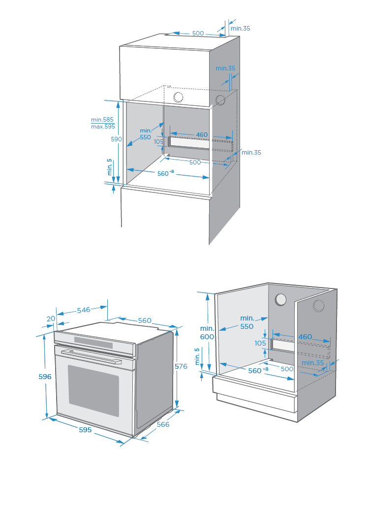 картинка Электрический духовой шкаф Weissgauff EOM 791 SDB Black Edition 