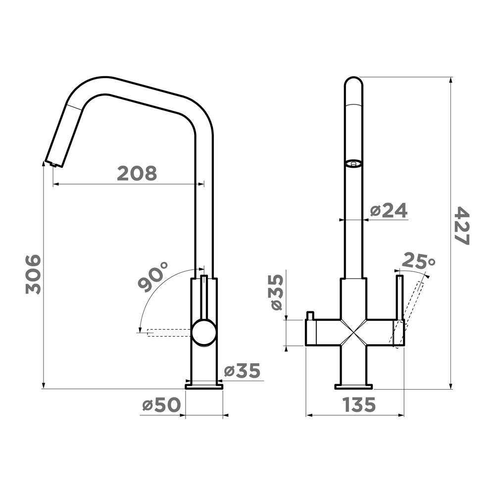 картинка Смеситель Omoikiri Miyako (lg) светлое золото 