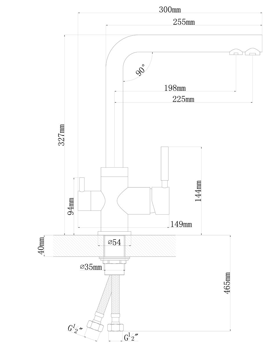 картинка Смеситель LONGRAN SPRINT UNIVERSAL LM2195  картинка Смеситель LONGRAN SPRINT UNIVERSAL LM2195