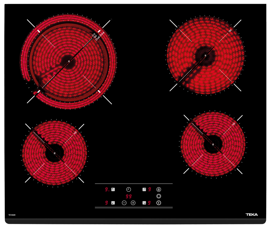 картинка Варочная панель Teka TOTAL TZ 6420 BLACK черный 