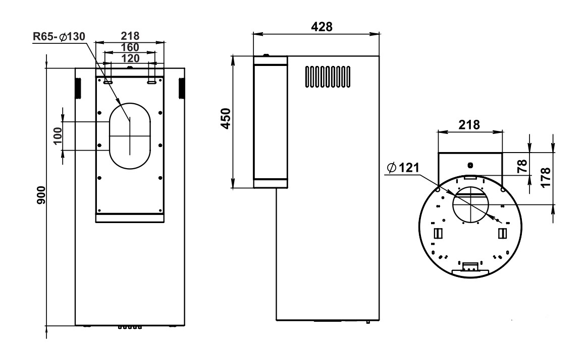 картинка Кухонная вытяжка Weissgauff TUBUS 900 PB WH 