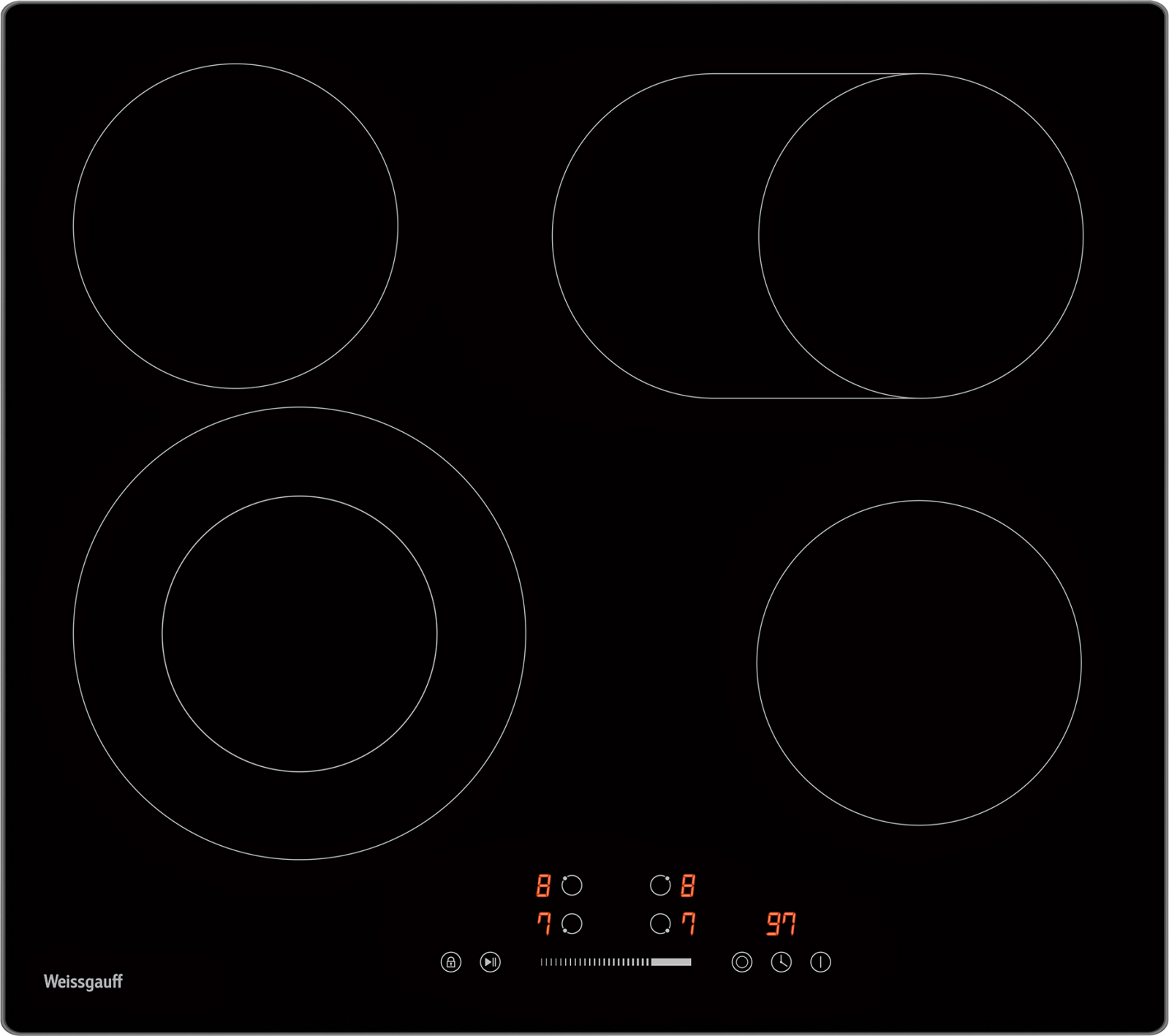 картинка Электрическая варочная панель Weissgauff HV 642 BSG 