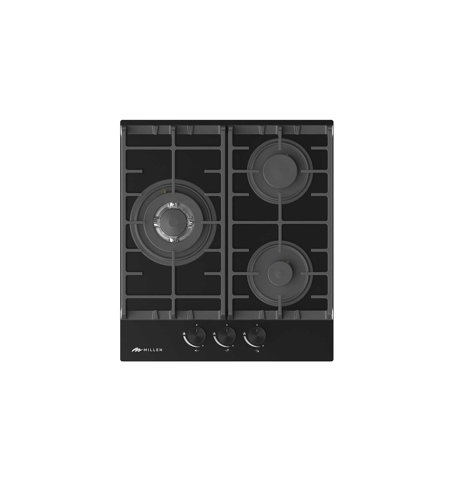 картинка Газ на стекле варочная панель MILLEN MGHG 451 BL 