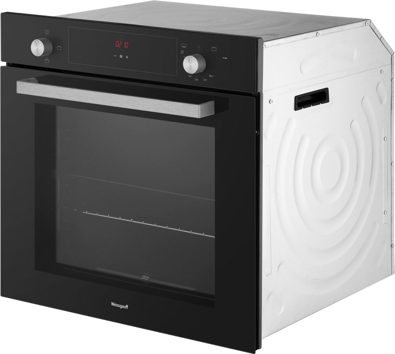 картинка Газовый духовой шкаф Weissgauff WGO 706 D BLACK GLASS 