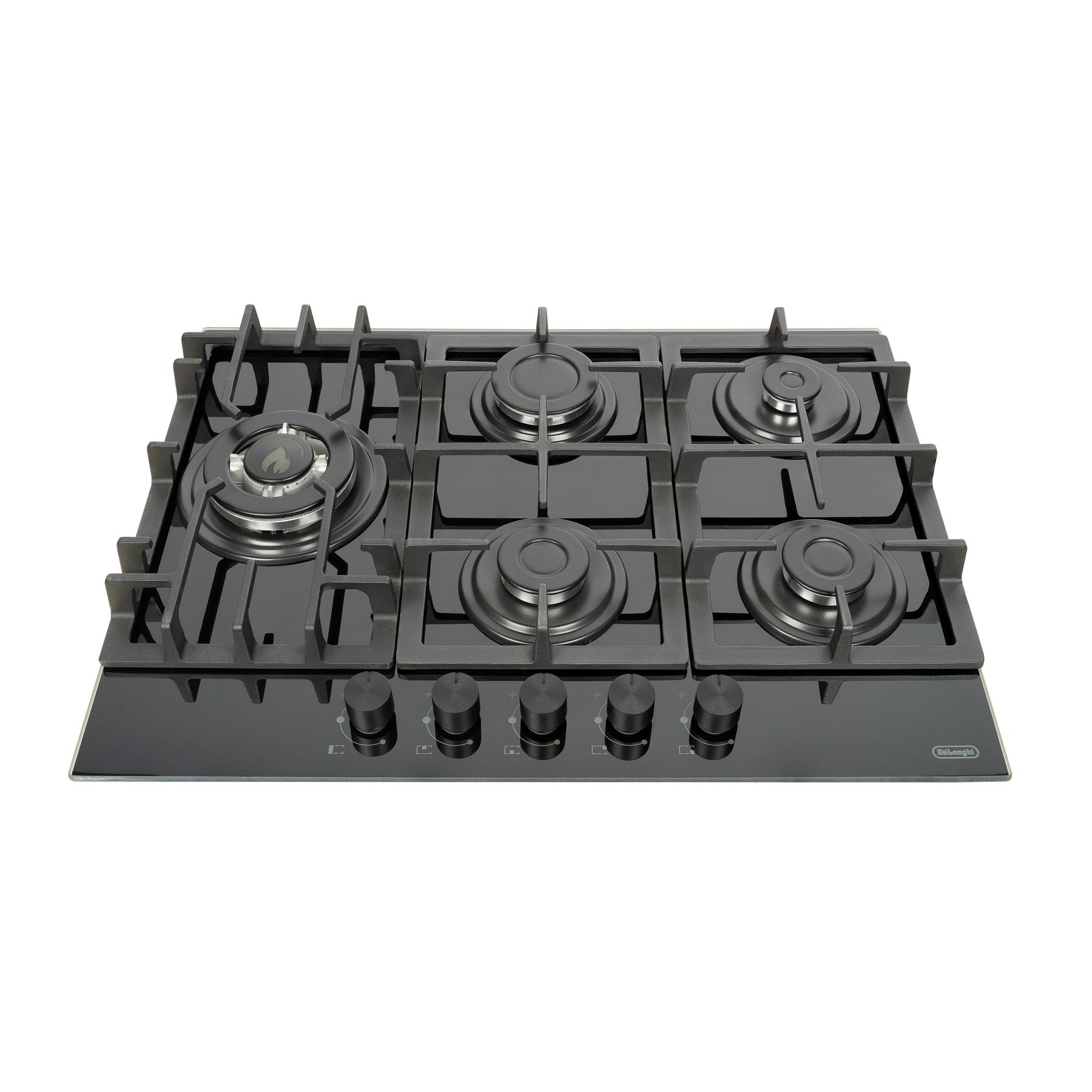 картинка Газовая варочная панель Delonghi GERMANA 7GW NB черный  картинка Газовая варочная панель Delonghi GERMANA 7GW NB черный