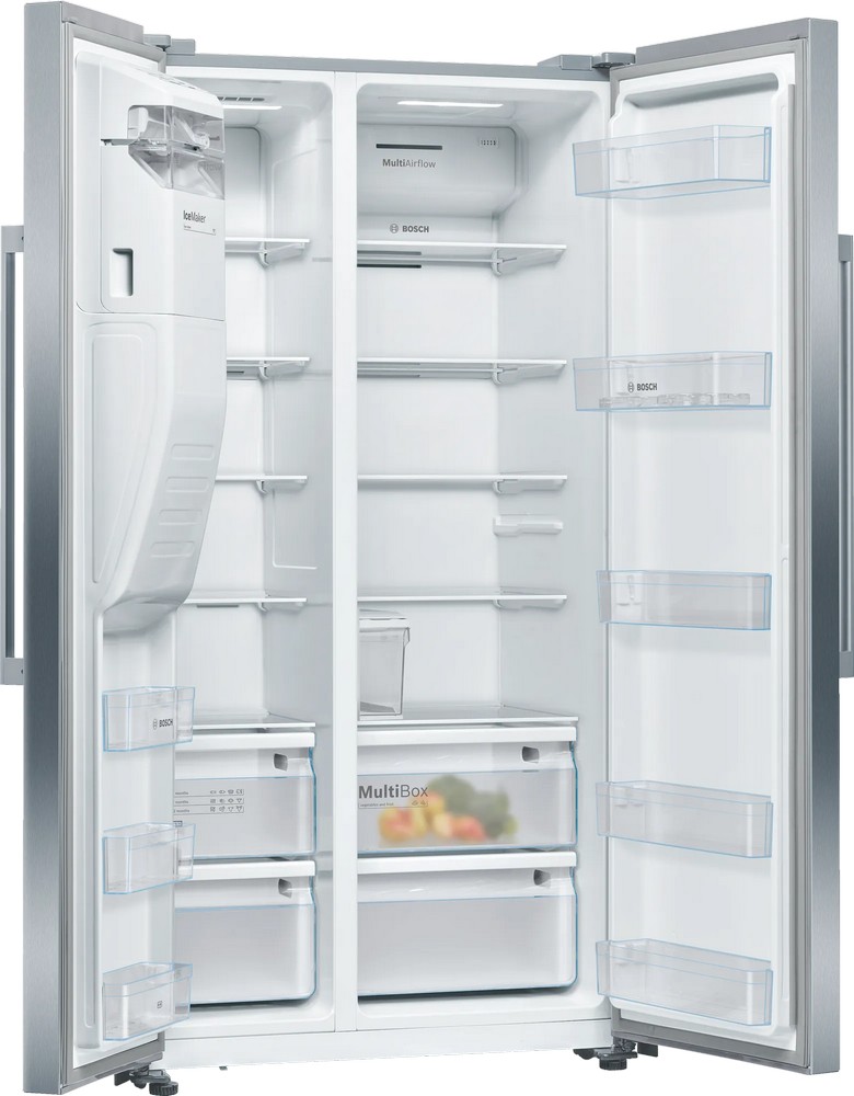 картинка Отдельностоящий холодильник Bosch KAI93VI304 нержавеющая сталь 