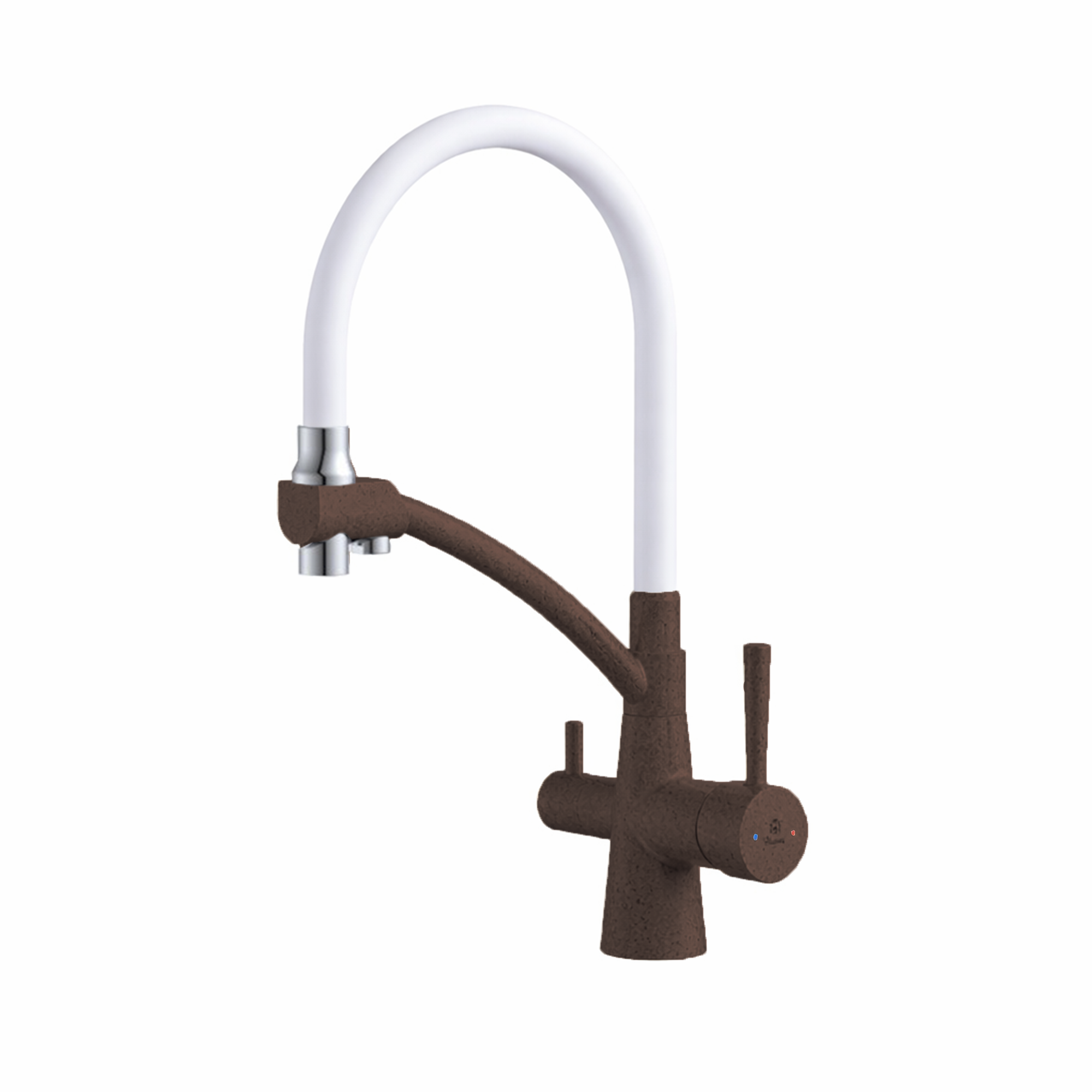 картинка Смеситель Gerdamix BROOKS (Fl) white 