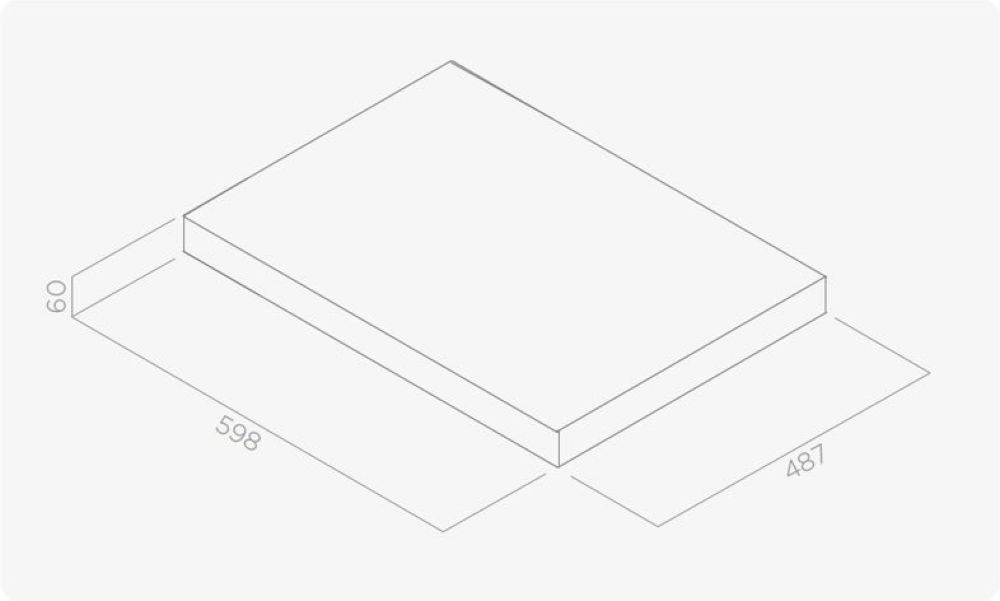 картинка Полка пристенная Elica KIT0199583 черная 