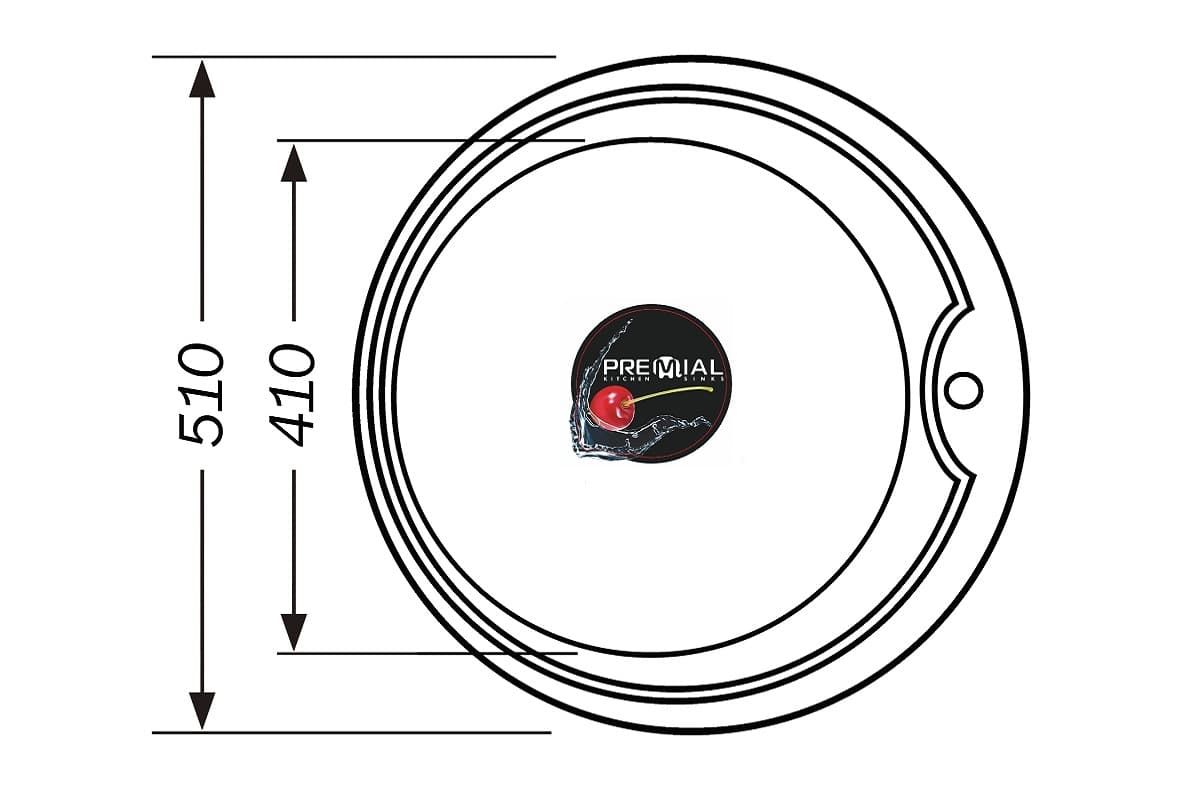 картинка Мойка для кухни Premial 5151 декор 