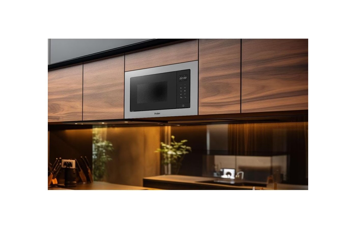 картинка Микроволновая печь встраиваемая Haier HMX-BTG207X 