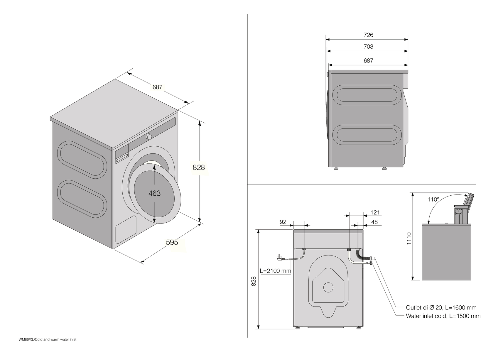 картинка Стиральная машина  с паром Asko W5114CXLW белый  картинка Стиральная машина  с паром Asko W5114CXLW белый