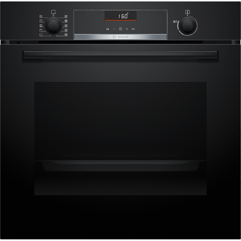 картинка Электрический духовой шкаф с паром Bosch HBG536EB3 черный  