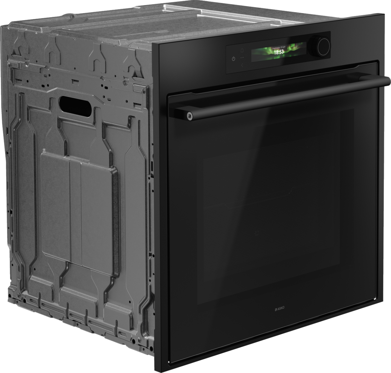 картинка Электрический духовой шкаф с функцией СВЧ Asko OCM66GSH графит  картинка Электрический духовой шкаф с функцией СВЧ Asko OCM66GSH графит