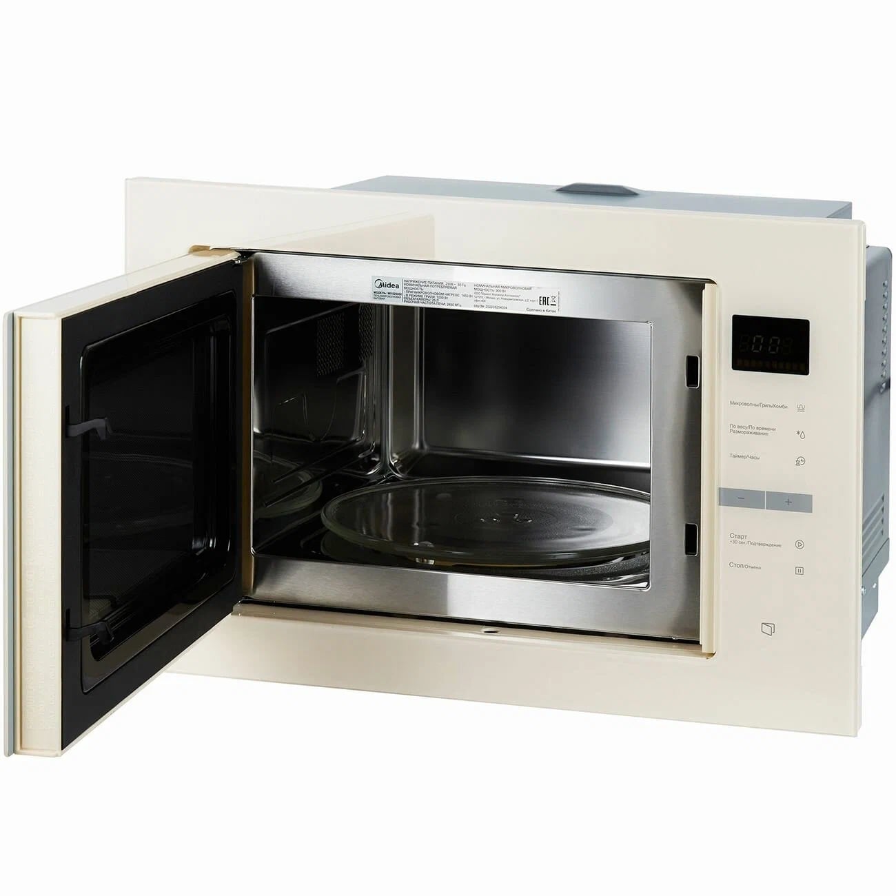 картинка Микроволновая печь встраиваемая Midea MI10250GI бежевая  картинка Микроволновая печь встраиваемая Midea MI10250GI бежевая