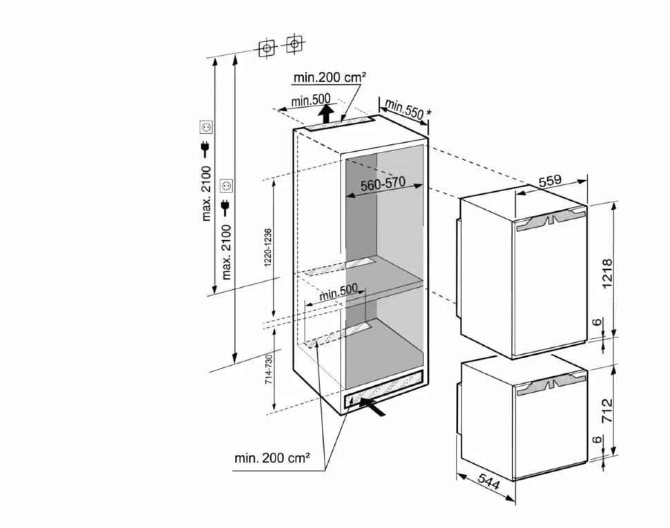 картинка Встраиваемый холодильник Liebherr IXRF 5600-22 001 