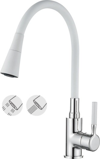 картинка Смеситель Ledeme L4199-3 белый  картинка Смеситель Ledeme L4199-3 белый
