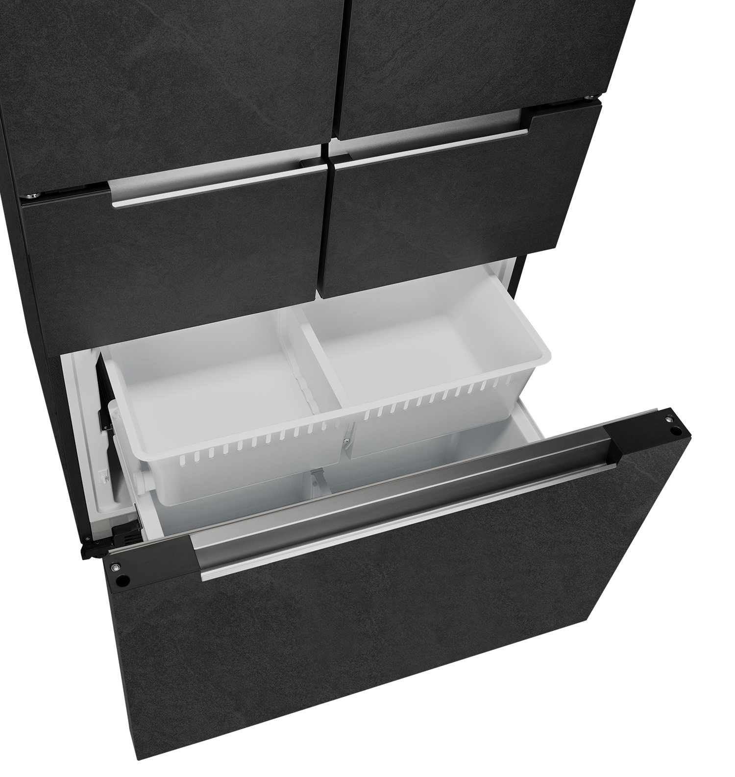 картинка Полувстраиваемый холодильник Lex LFD424STGIDBI каменно-серая стеклянная дверца 