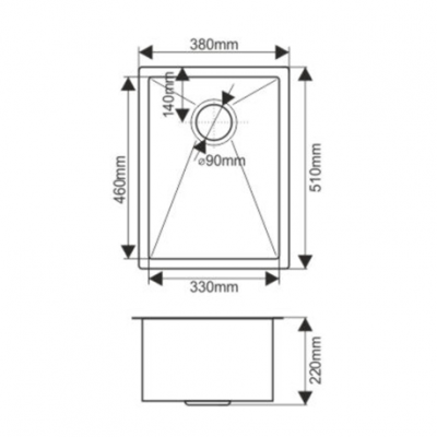 картинка Мойка для кухни Melana D5138HG PROFLINE золото 