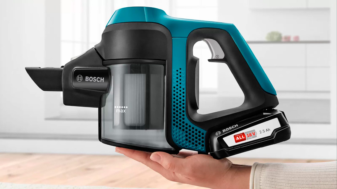 картинка Пылесос вертикальный Bosch BBS611LAG синий  картинка Пылесос вертикальный Bosch BBS611LAG синий