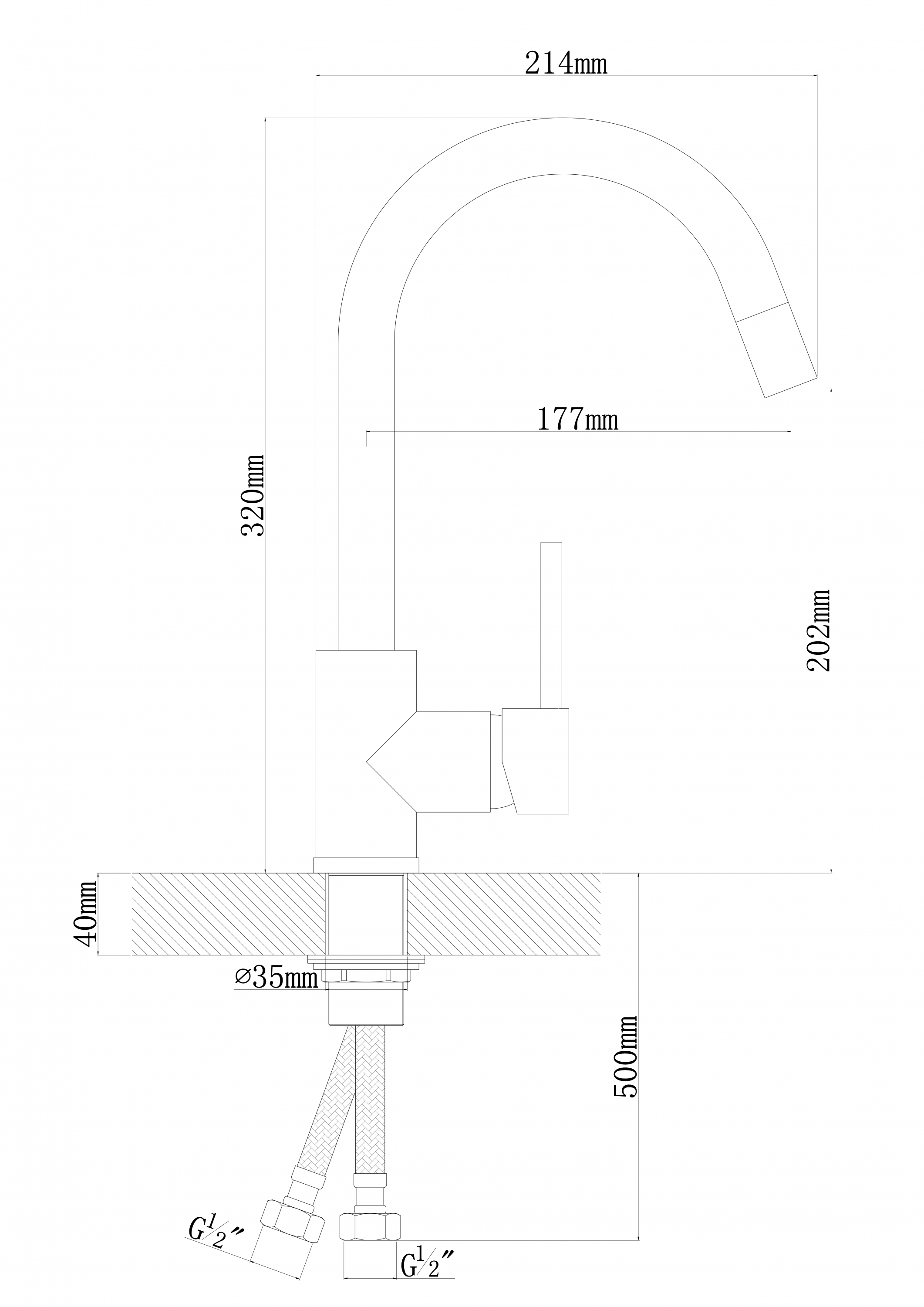 картинка Смеситель Dr. Gans СОЛО 